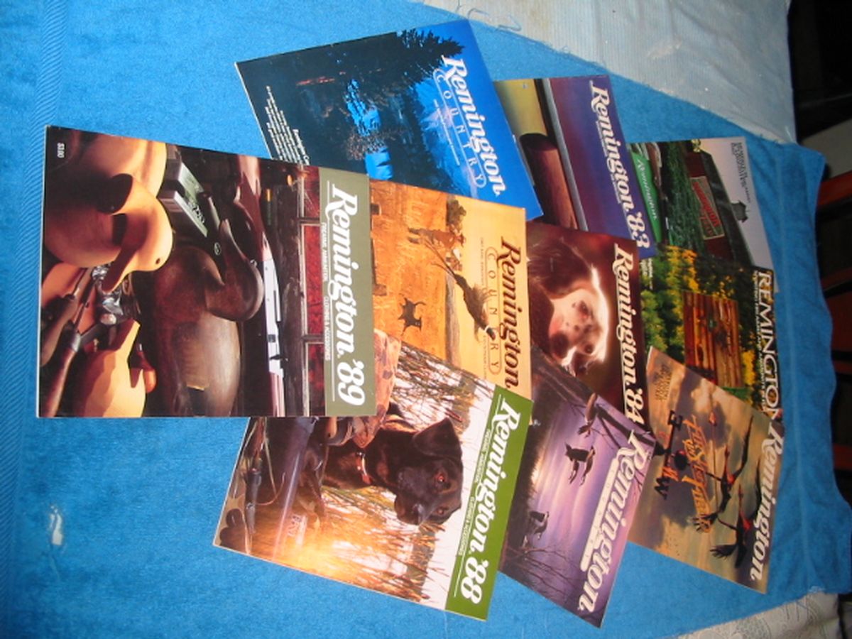 Remington factory catalog set, the entire decade of the 80`s 16596137